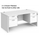 Maestro Panel End Straight Desk with 2 x Pedestals